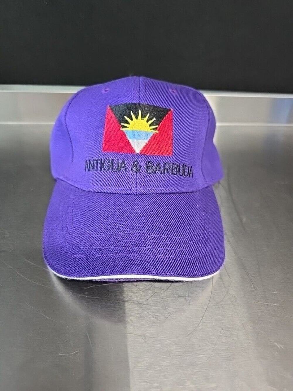 Antigua & Barbuda Embroidered Purple Hat Flag
